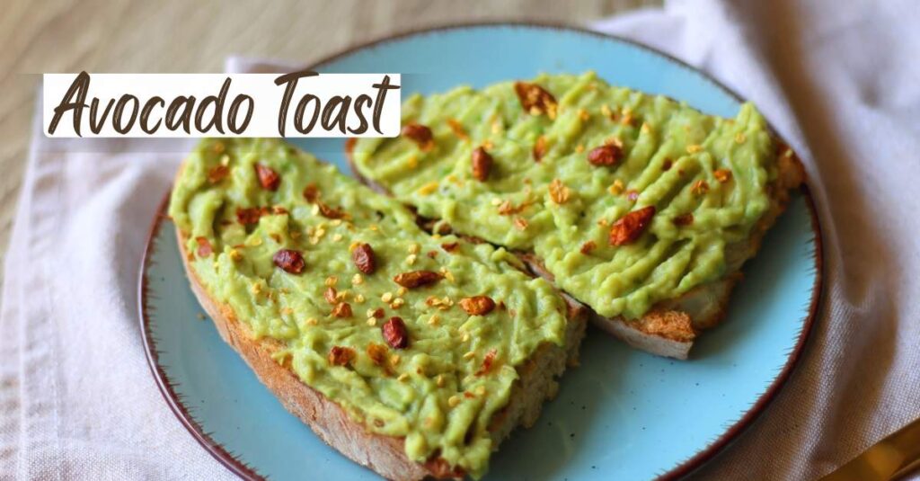 avocado toast in a plate